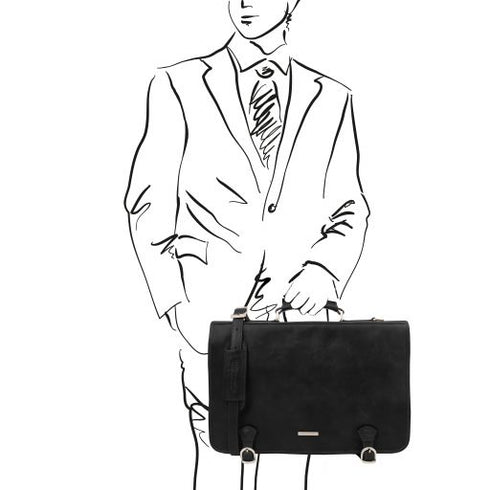 Ancona - Leather messenger bag